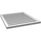 Ekena Millwork Vertical Surface Mount PVC Gable Vent: Functional, w/ 2"W x 1-1/2"P Brickmould Frame, 28"W x 32"H GVPVE28X3202SF - alternate 5